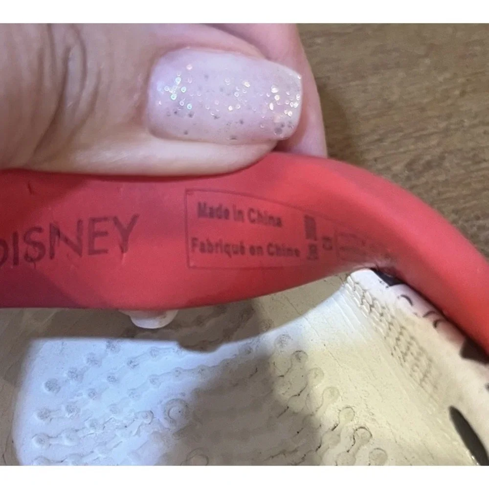 Crocs Disney Mickey Minnie Mouse Kids Clogs C9 White Red Charm Shoes